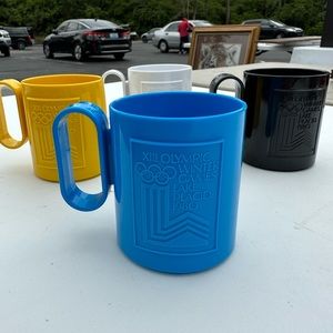 1980 Lake Placid Olympic Winter Games Mugs - Set of 4